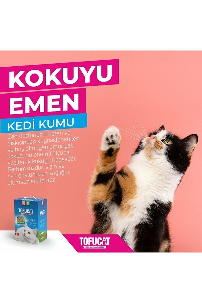 24 Litre Fırsat Paketi (6 LİTRE X 4 ADET) Pelet Tofu Kedi Kumu!