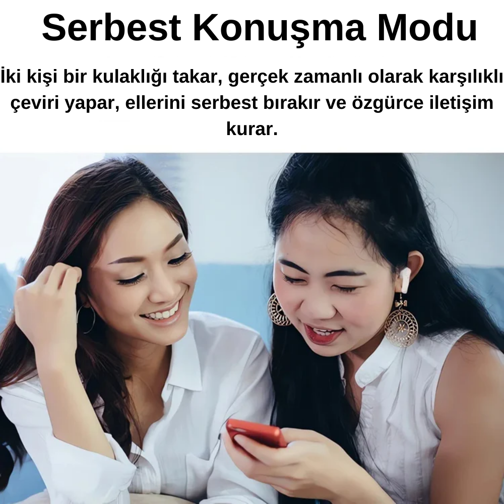 Akıllı Çevirmen Kulaklık – 144 Dil, Çevrimdışı Çalışma Özelliği ve Ses Algılama - Kendine Al
