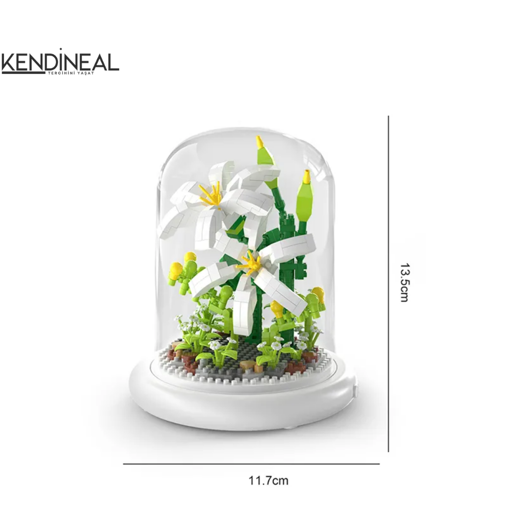 Kendineal LED'li LEGO Çiçek - Eğlenceli ve Dekoratif Hediye - Kendine Al
