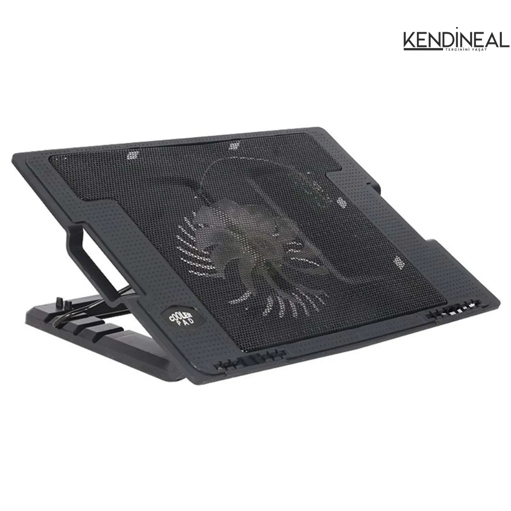 Kendineal RGB Işıklı Laptop Soğutucu – 5 Kademeli Ergonomik Stand & Güçlü Fan!