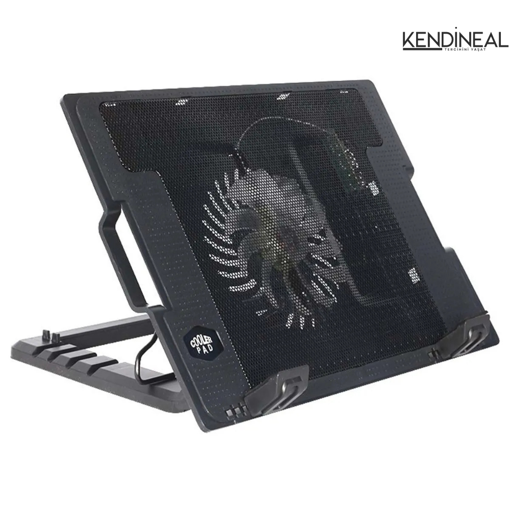 Kendineal RGB Işıklı Laptop Soğutucu – 5 Kademeli Ergonomik Stand & Güçlü Fan