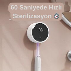 UV Sterilizasyonlu Mini Taşınabilir Seyahat Diş Fırçası Kutusu-Şarj Edilebilir Ultra Hijyenik Koruma - Kendine Al