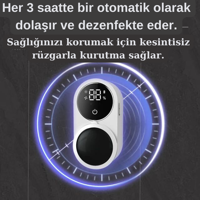 UV Sterilizasyonlu Mini Taşınabilir Seyahat Diş Fırçası Kutusu-Şarj Edilebilir Ultra Hijyenik Koruma - Kendine Al